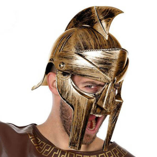 Roman helmet Male gladiator Golden