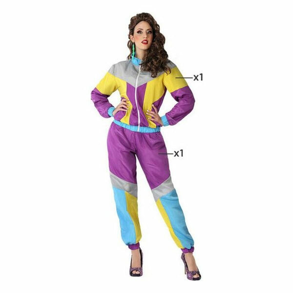 Costume for Adults Purple 80s