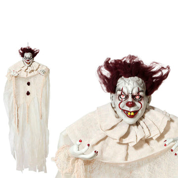 Hänge-Clown Halloween (130 x 96 x 14 cm) Beige (130 x 96 x 14 cm)