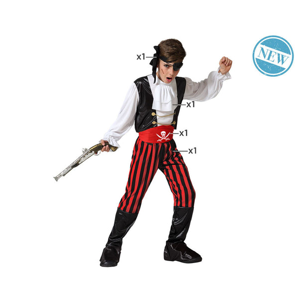 Déguisement pour Enfants Pirate 7-9 Ans Multicouleur