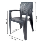 Beach Chair Caribe Grey (57 x 85 x 54 cm)