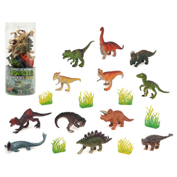 Set of Dinosaurs Multicolour 18 Pieces