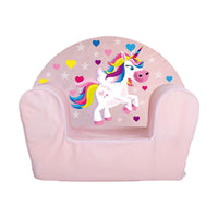 Fauteuil pour enfant Rose clair Licorne