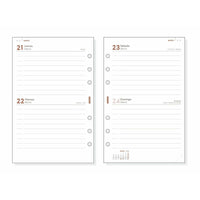 Diary Refill Finocam Open R597 2024 White 11,7 x 18,1 cm