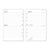 Diary Refill Finocam Open R597 2024 White 11,7 x 18,1 cm