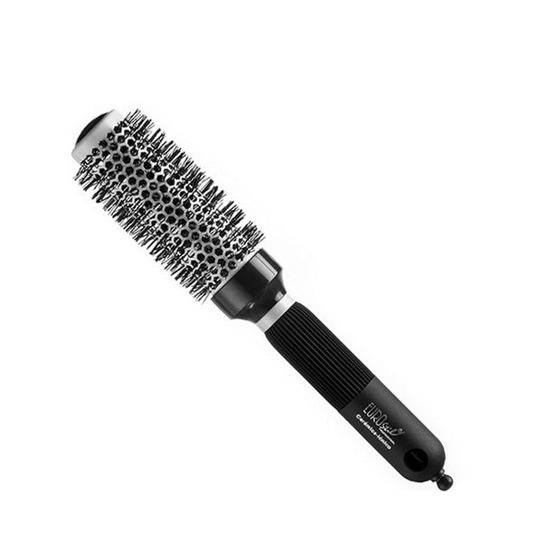 Brosse Thermique Eurostil Noir Rond