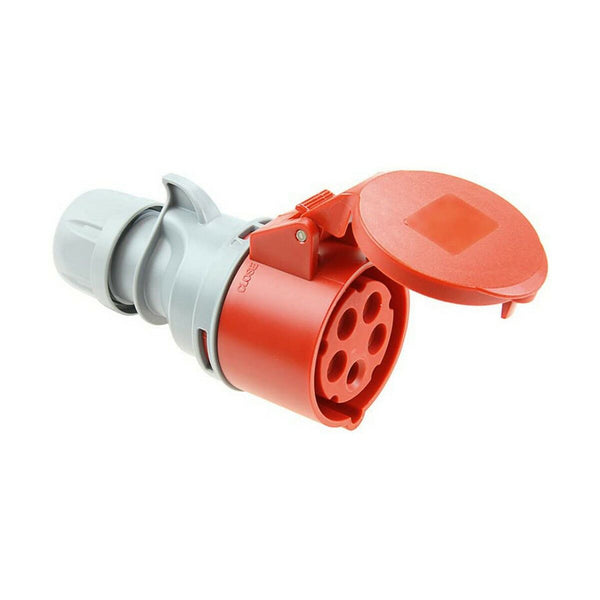 Plug-in base Solera 903154a CETAC S pokrovom Rdeča IP44 32 A 400 V Zračna