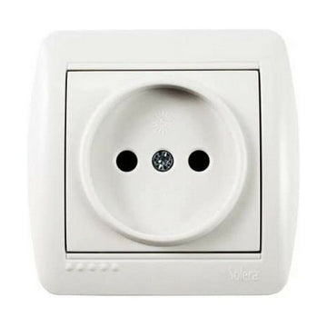 Socle de prise Solera mur07u 2P Blanc 16 A Surface