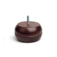 Pieds Rei 459 Ronde Bois Brun foncé Classique (Ø 9 x 5 cm)