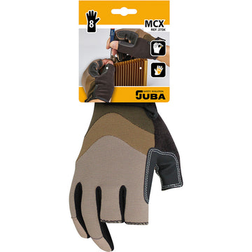 Delovne rokavice JUBA Mecanix Cut Sledilna ploščica Spandex Rjava PVC