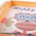 Tray DKD Home Decor Happy Wood