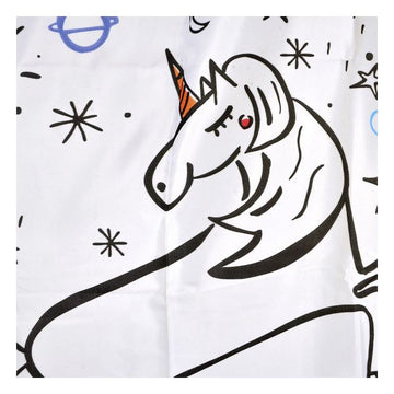 Shower Curtain DKD Home Decor Unicorn Polyester (180 x 200 cm)