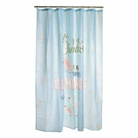 Tenda da Doccia DKD Home Decor Azzurro