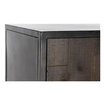 Cupboard DKD Home Decor Black Metal (100 x 42 x 160 cm)