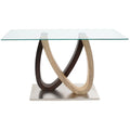 Console DKD Home Decor Crystal Brown Transparent Stainless steel MDF Wood (120 x 40 x 75 cm)