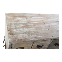 Sideboard DKD Home Decor Brown Metal Pinewood (135 x 45 x 70 cm)