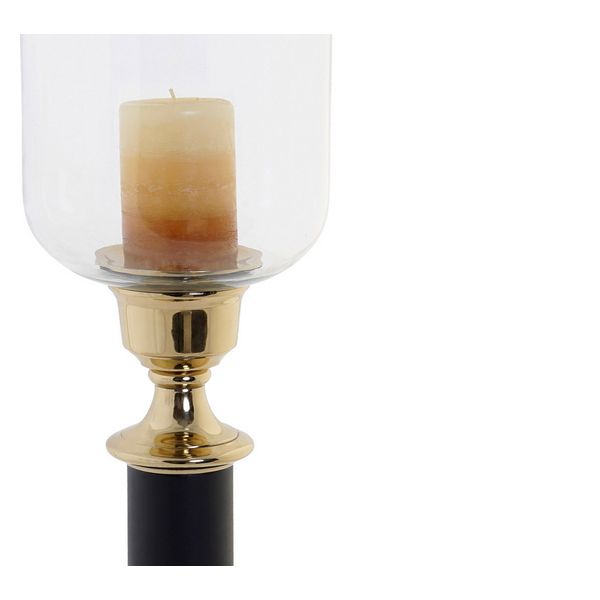 Candle Holder DKD Home Decor Aluminium Crystal Brass (17 x 17 x 63 cm)