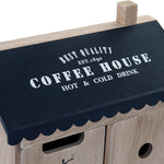 Decorative box DKD Home Decor Coffee House Wood Cottage (23 x 10 x 31 cm)