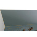 Console DKD Home Decor Turquoise Pinewood Golden MDF Wood (95 x 24 x 79 cm)