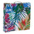 Coussin DKD Home Decor 8424001666423 Océan Polyester Aluminium Multicouleur Tropical Feuille d'une plante (43 x 43 x 7 cm)