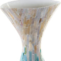 Vase DKD Home Decor Mother of pearl Fibre Modern (31 x 18 x 55 cm)