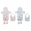 Set of clothes DKD Home Decor Cotton Stars Blue Multicolour Pink One size