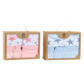 Set of clothes DKD Home Decor Cotton Stars Blue Multicolour Pink One size