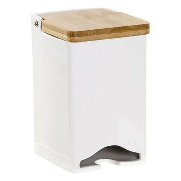 Box for Infusions DKD Home Decor Bamboo Porcelain (9 x 9 x 14 cm)