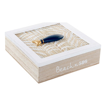 Jewelry box DKD Home Decor Beach MDF Wood (16 x 16 x 5 cm)