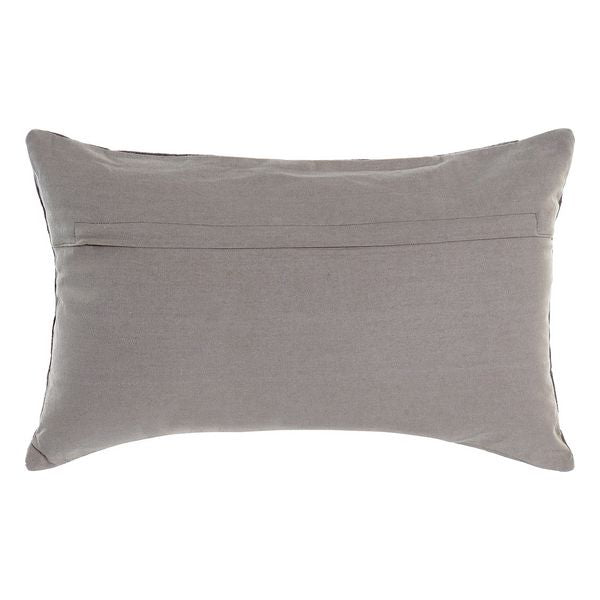 Cushion DKD Home Decor Grey Pink Velvet Polyester (50 x 30 cm)