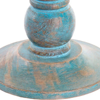 Circular Candlebra DKD Home Decor Blue Mango wood