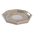 Tray DKD Home Decor Aluminium Mango wood