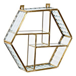 Shelves DKD Home Decor Metal Crystal (20 x 18 x 5 cm)