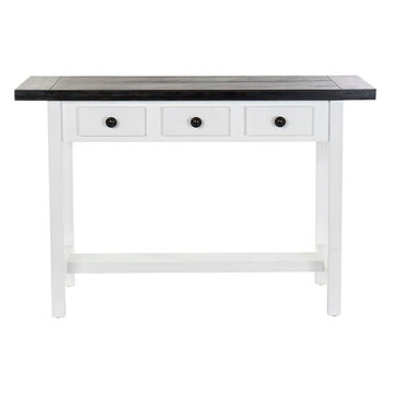 Side table DKD Home Decor White Black MDF Wood (120.5 x 35 x 82.5 cm)