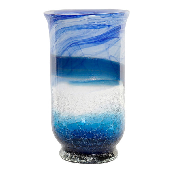 Vase DKD Home Decor Blue Crystal Mediterranean (20 x 20 x 34 cm)