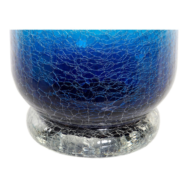 Vase DKD Home Decor Blue Crystal Mediterranean (16 x 16 x 32.5 cm)