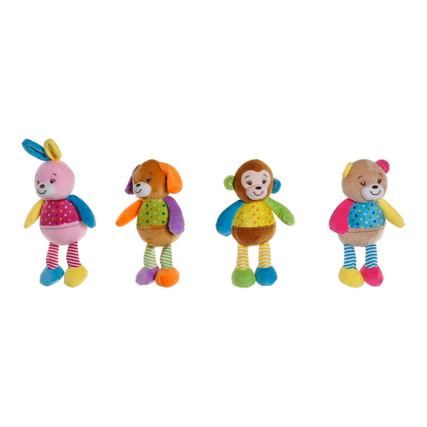 Rattle Cuddly Toy DKD Home Decor Polyester (20 x 10 x 33 cm) (4 pcs)
