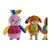 Rattle Cuddly Toy DKD Home Decor Polyester (20 x 10 x 33 cm) (4 pcs)
