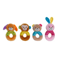Rattle Cuddly Toy DKD Home Decor Polyester (10 x 6 x 20 cm) (4 pcs)