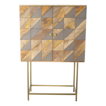 Sideboard DKD Home Decor Noble Grey Brass Mango wood (93 x 45 x 143 cm)