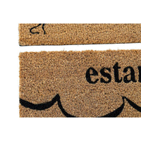 Doormat DKD Home Decor PVC Fibre (2 pcs) (60 x 40 x 1.5 cm)