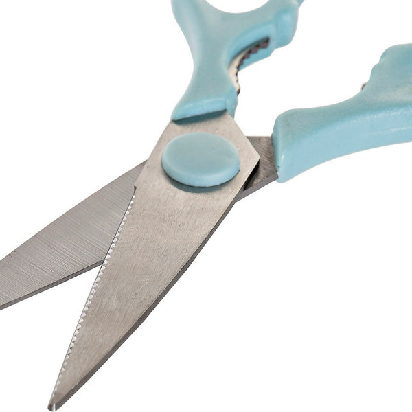 Scissors DKD Home Decor Metal polypropylene Sky blue Mint (2 pcs)