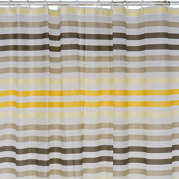 Shower Curtain DKD Home Decor Yellow Green PE (Polyethylene) EVA (180 x 180 x 200 cm)