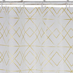 Shower Curtain DKD Home Decor White PE (Polyethylene) Golden EVA (180 x 200 x 200 cm)