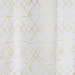 Shower Curtain DKD Home Decor White PE (Polyethylene) Golden EVA (180 x 200 x 200 cm)