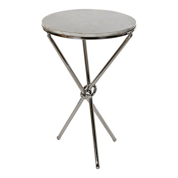 Side Table DKD Home Decor Stone Steel (36 x 36 x 56.3 cm)