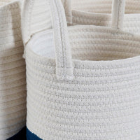 Basket set DKD Home Decor Cotton (2 pcs)