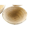 Centerpiece DKD Home Decor Rattan Bali Natural (3 pcs)