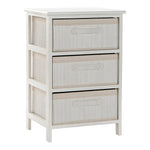 Chest of drawers DKD Home Decor White Paolownia wood (42 x 32 x 63 cm)