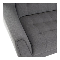 Sofa DKD Home Decor Linen Traditional Dark Grey (143 x 80 x 88 cm)